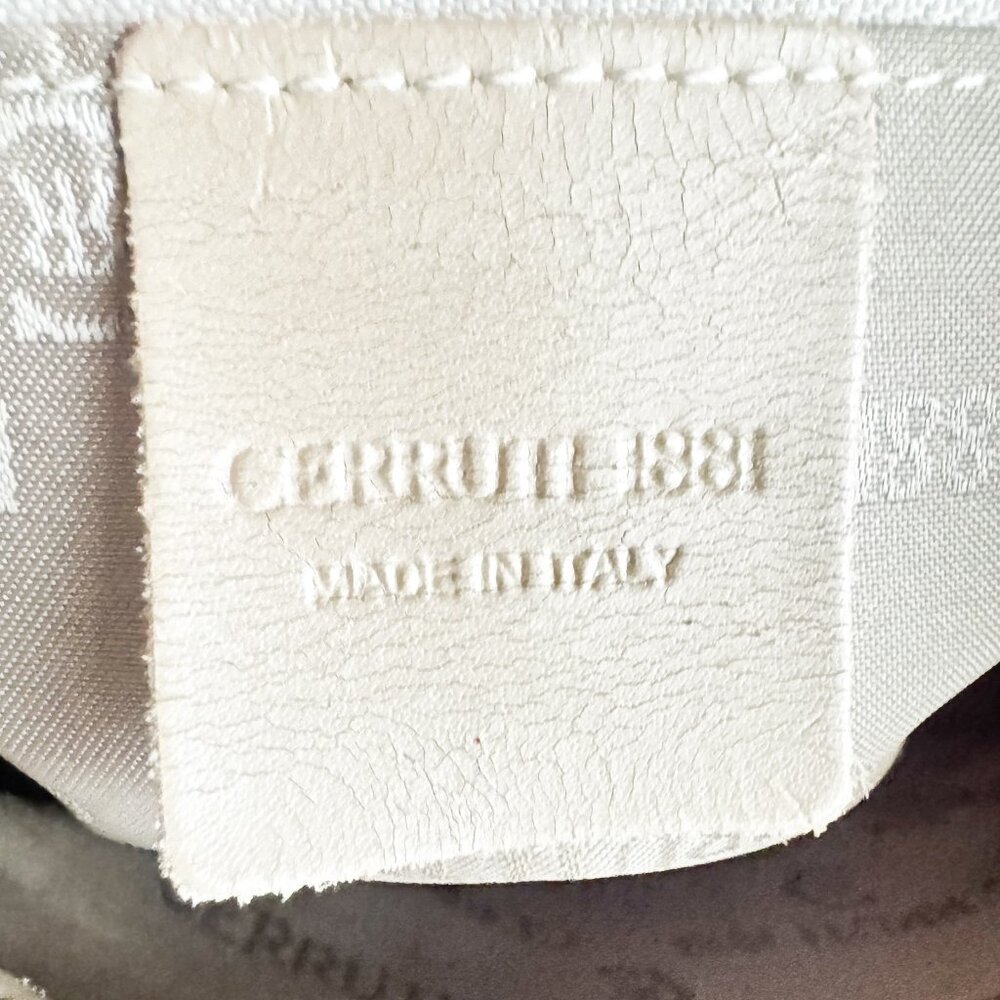 Vintage Cerutti  1881  Ivory all Over Print Shoulder - Picture 11 of 11